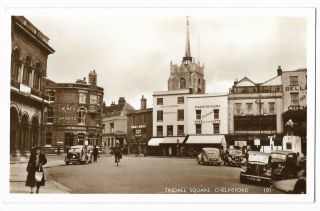 Essex Chelmsford Tindal Square Real Photo Vintage Postcard 21.  9
