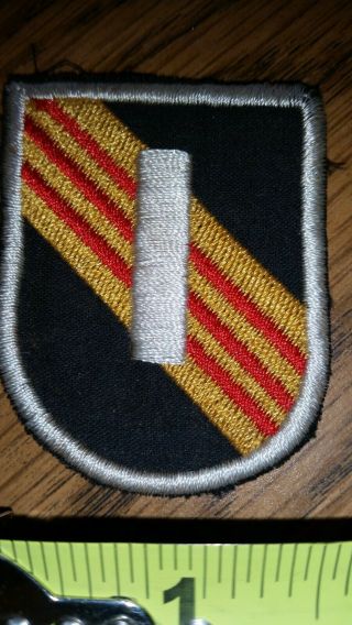 Vintage Vietnam War Us Army 5th Special Forces Group 1st Lieutenant Beret Patch