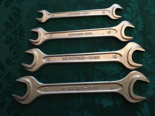 Vintage Mercedes - Benz Open End Wrench Set 17/19,  14/17,  11/13,  8/10,  Din 895