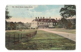 Vintage Postcard Brook House,  Looking South,  Chesterfield,  Cheshire? Pmk 1914