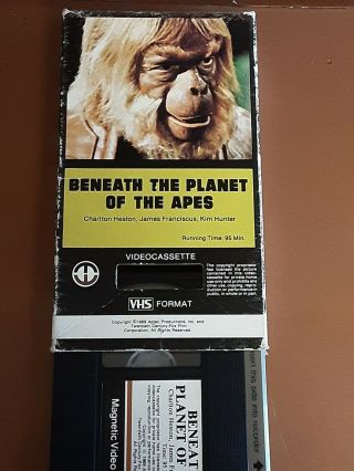Beneath Planet Of The Apes Rare Vtg 1969 Vhs Tape