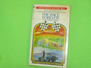 1983 Vintage Choose Your Own Adventure 17 The Race Forever R.  A Montgomery Book