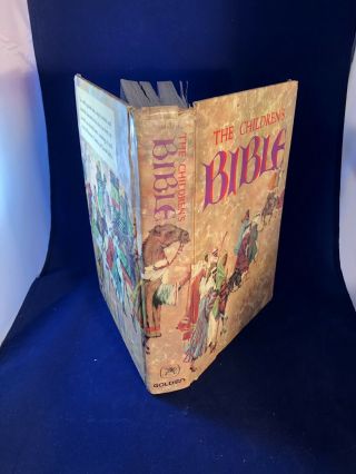 The Childrens Bible Illustrated Hardcover 1965 Golden Press Vintage
