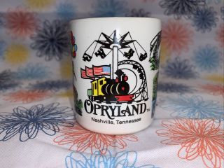 Vintage Souvenir Collectible Opryland Usa Ceramic Mini Mug - Nashville Tn