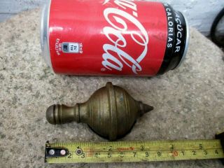 Vintage In Brass Small Old Plumb Bob Mason Tool Vertical Level Patina
