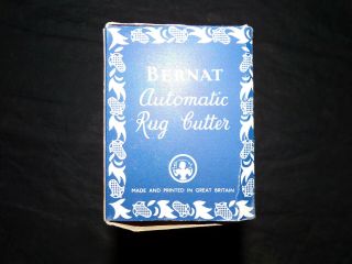 Vintage Bernat Automatic Rug Cutter With Instructions