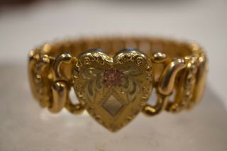 American Queen Pitman & Keeler Vintage Engraved Sweetheart Bracelet 2