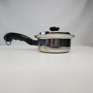 Vintage Saladmaster T304s Stainless Steel 1qt Quart Sauce Pan Pot With Vapor Lid