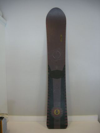 Vintage Burton Snowboard 157cm Amp 6 Wood Core Hand Made In Austria