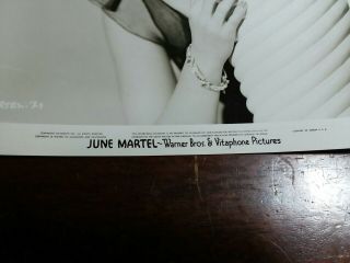 Vintage 8 x 10 Photo of June Martel Warner Bros Vitaphone Pictures - DS3033 2