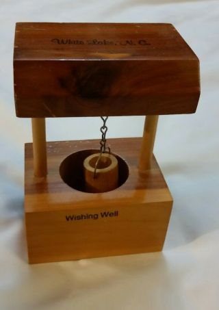 Mini Souvenir Wood Wishing Well White Lake North Carolina
