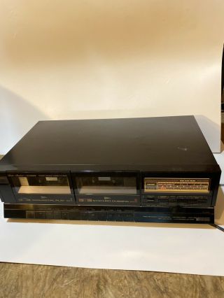 Vtg Fisher Cr - W884 Studio Standard Stereo Double Cassette Deck Player