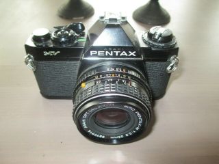 Vintage Pentax Mv Film Camera With Pentax - M 2.  8 28mm Lens