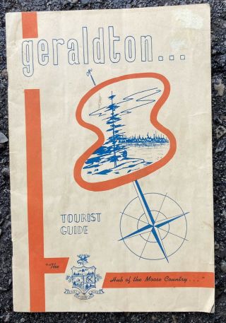 Vintage Geraldton Ontario Tourist Guide Canada Travel Brochure Booklet