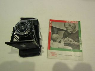 Vintage Folding Camera Zeiss Ikon Telma Novar Anastigmat & Booklet
