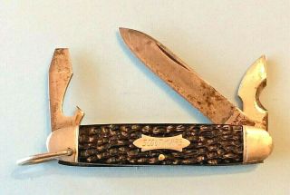 Vintage Kent N.  Y.  City Usa Scout Camping Pocket Knife