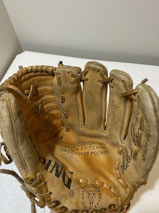 Vtg Spalding Model 42 - 3625 Baseball Glove 11 " Nolan Ryan - Advisory Staff - Rht