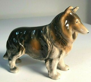 Vintage Occupied Japan Ceramic Collie Lassie Dog Figure