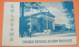 Vintage 1946 Official Chicago Natural History Museum Photos Guide Brochure