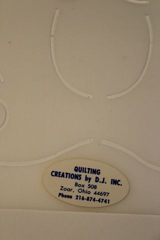 Vintage 1990s Quilting Creations Stencils By D.  J.  Quilt Template Your Choice