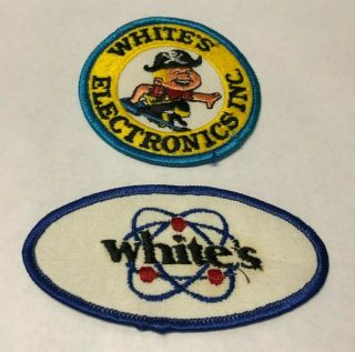 Vintage Whites Electronics Metal Detector Patches