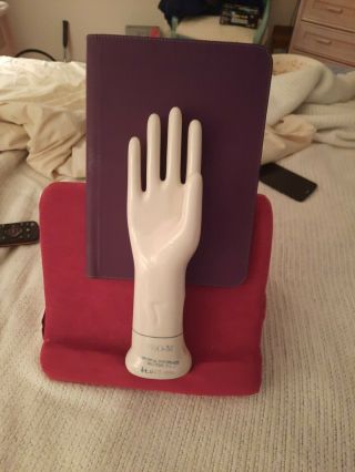 Vtg Digital Display Hand Glove Mold General Porcelain Right Size 7 Jewelry