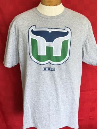 Vintage Reebok Hartford Whalers Ccm Nhl Hockey Shirt Size Xl Perfect Worn Once