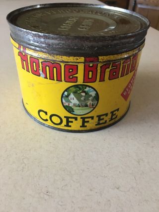 Vintage Home Brand Coffee Tin Can 1 Key Wind Minneapolis Minnesota Atwood Co.
