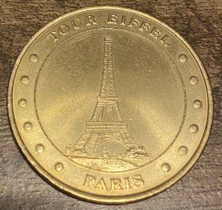 Rare Tour Eiffel Tower France Souvenir Coin Token Monnaie De Paris Commemorative