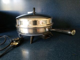 Vintage Farberware Fry Pan 310 - B Electric 12 " Skillet W/ Dome Lid