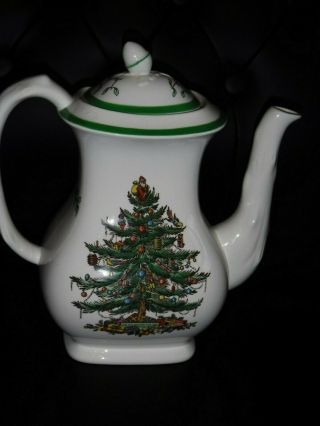 Vintage Spode Christmas Tree Pattern Coffee Pot,  S3324 9 "