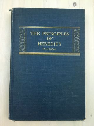 The Principles Of Heredity - Vtg 1946 Hardback 3rd Edition Book,  Laurence Snyder