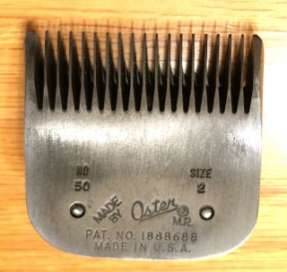 Vintage Oster Hair Clipper Blade No.  50 Size 2
