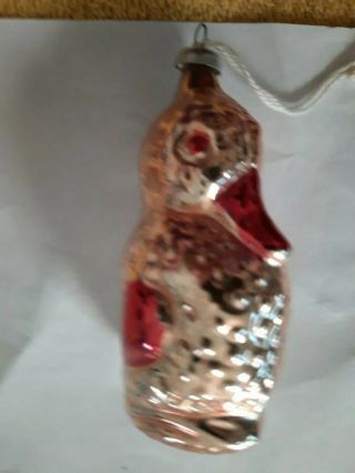 Vintage Mercury Glass Yellow Duck Christmas Ornament Made In West Germany ?