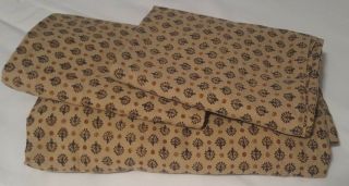 Vintage Ralph Lauren King Size Flat Sheet Plus 2 Pillowcases Sateen Foulard