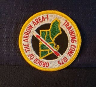 Vintage Bsa Order Of The Arrow Area 1 Training Conf.  1975 Patch 3 " Diameter