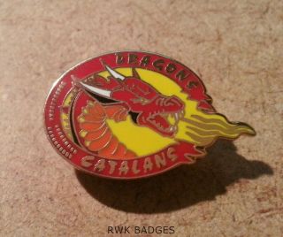 Catalans Dragons - Vintage Supporters Enamel Badge