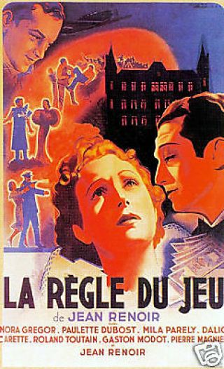 La Regle Du Jeu Jean Renoir Vintage Movie Poster Print