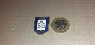 Vintage Huddersfield Town Supporters Club Hard Enamel Football Pin Brooch/badge