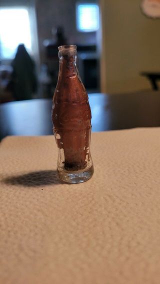 Vintage Miniature Coca - Cola Bottle 2 1/2inches