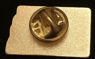 Vintage Why Not Minor North Dakota Travel Souvenir Enamel & Gold Tone Lapel Pin 2