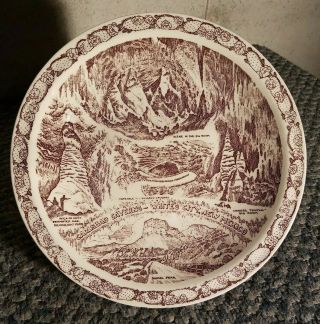 Vintage Carlsbad Caverns Mexico Souvenir Plate