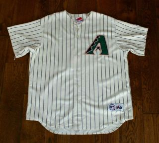 Vintage Arizona Diamondbacks Baseball Shirt Jersey Majestic Size Xl Johnson 51