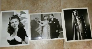 3 Vintage 8 X 10 Photos Of Dusty Anderson From Her Movie Ds9087