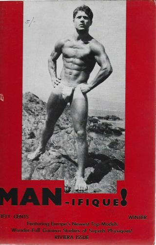 Man - Ifique Vol 7 3 1963 Riviera Issue / Gay Interest,  Vintage,  Beefcake
