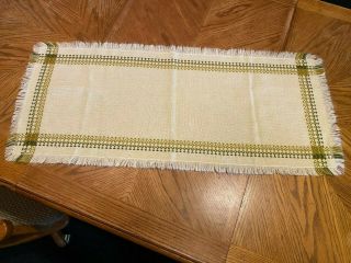 Vintage Woven Fabric Table Runner