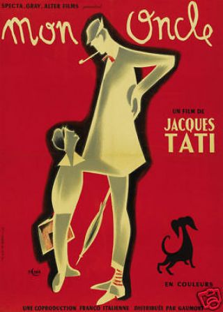 Mon Oncle By Jacques Tati Vintage Movie Poster Print