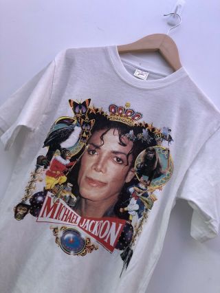Vintage Bootleg Michael Jackson Dangerous Tour T Shirt 1992 Sz S 90s Music Tee