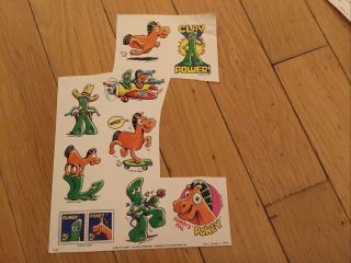 Vintage Gumby & Pokey Mark 1 Stickers