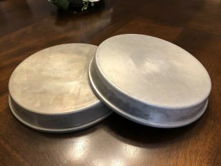 2 Vintage Wearever Aluminum Round Layer Cake Pan 2715 Usa 9 X 1.  5  Wear Ever